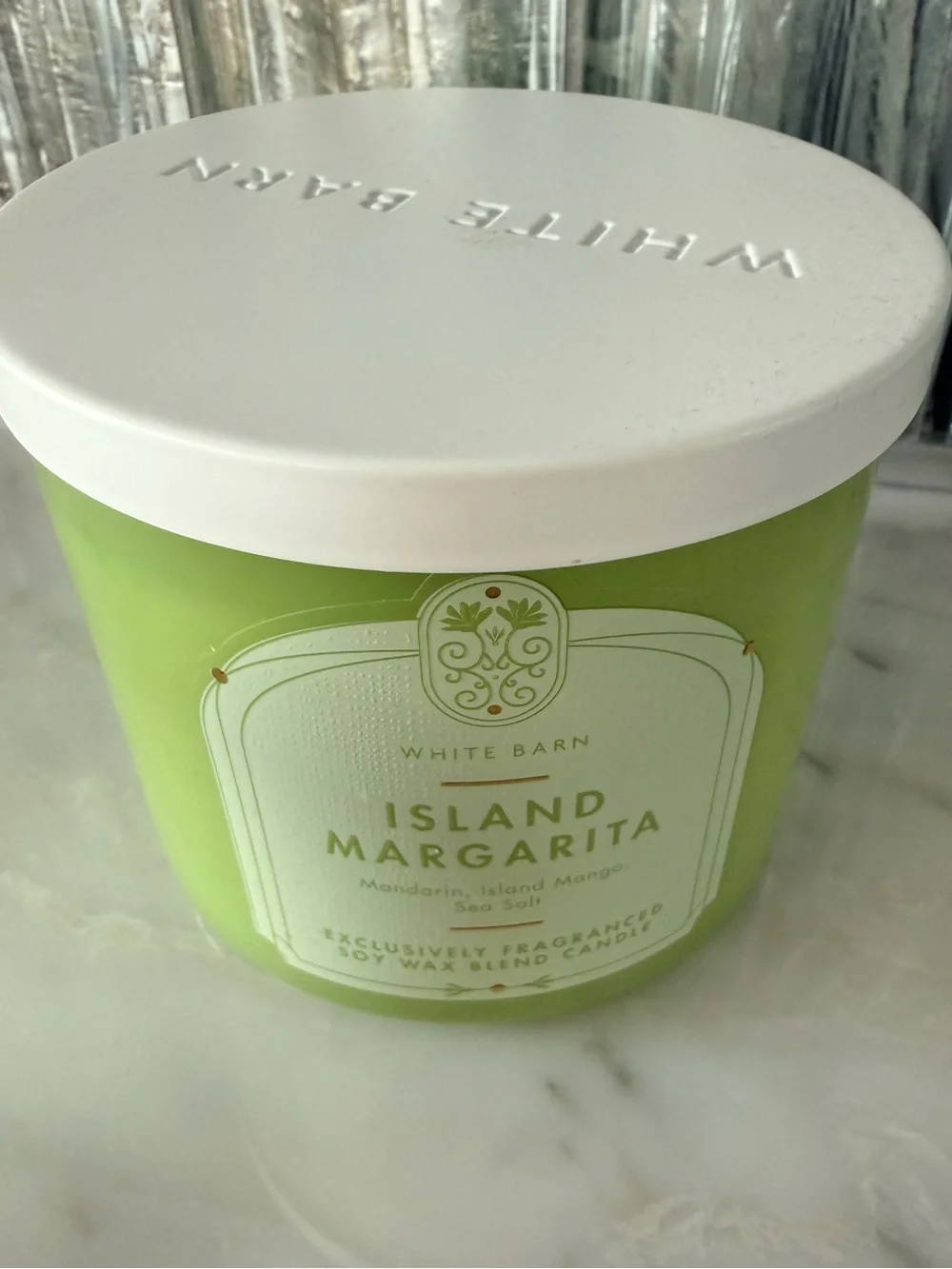 White Barn Bath & Body Works Island Margarita 3 Wick Candle New